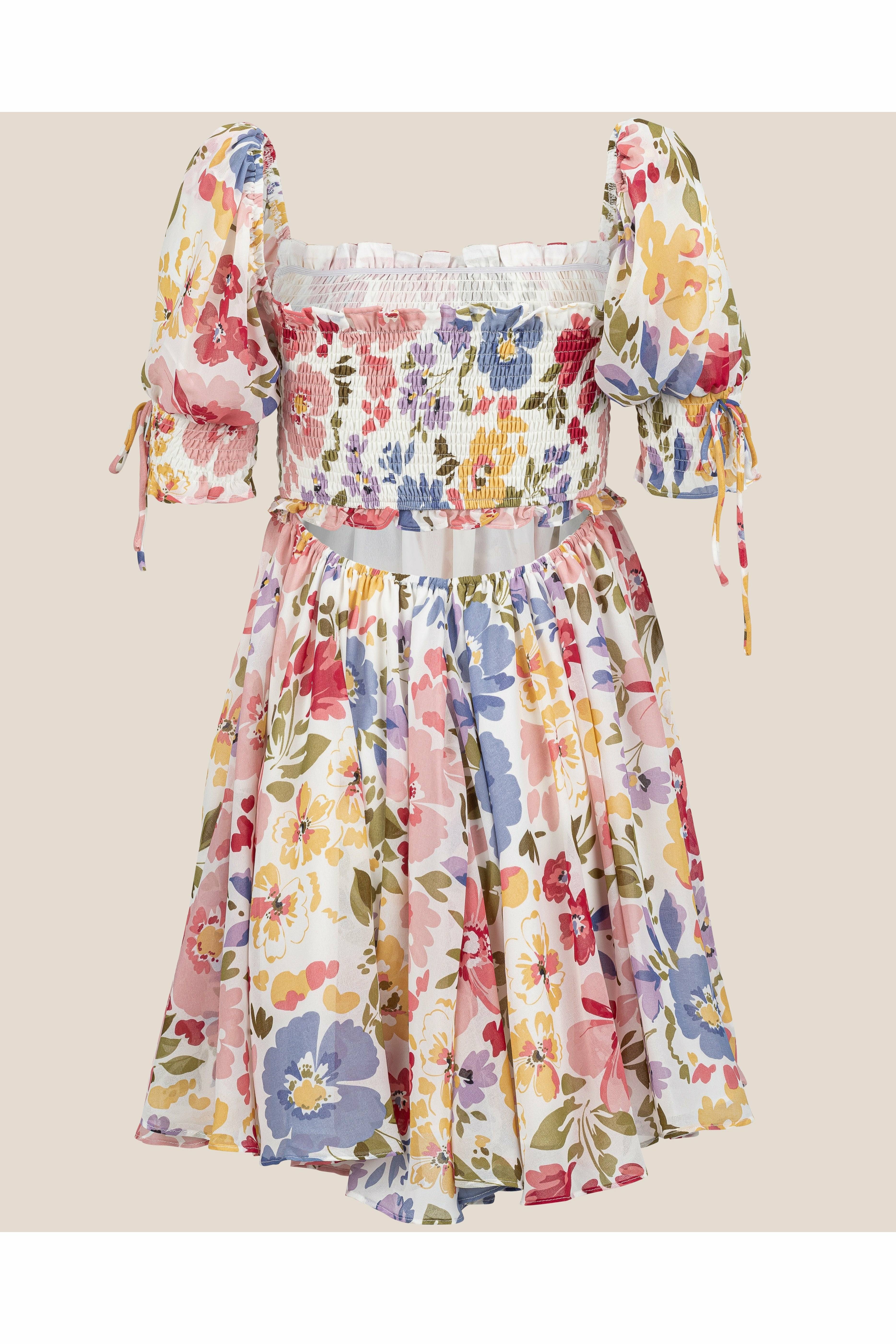 en saison constantia floral chiffon dress En Saison Constantia Floral Chiffon Maxi Dress Exclusive Print NWT Small