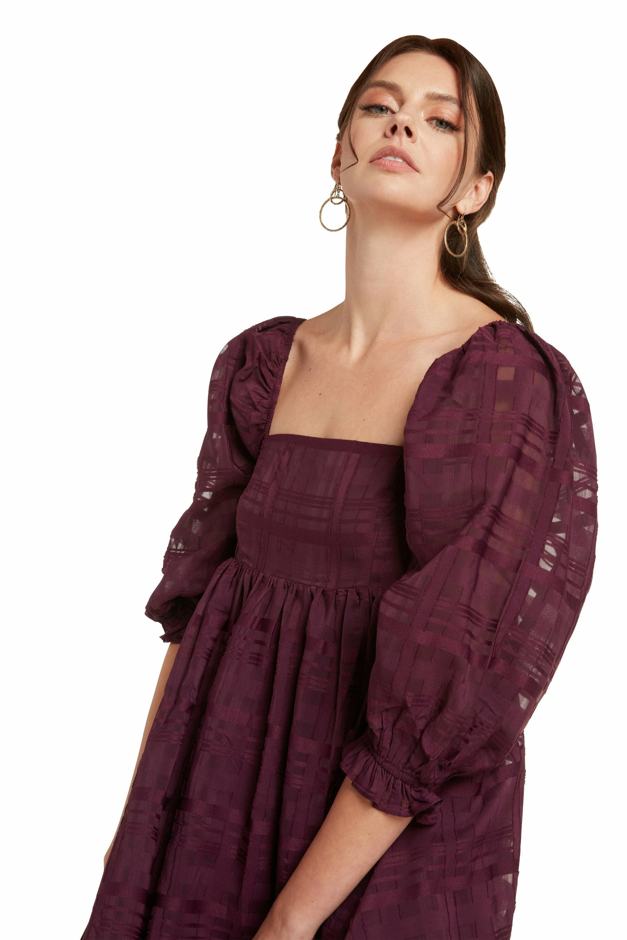 merlot mini dress Merlot Tunic Mini Dress