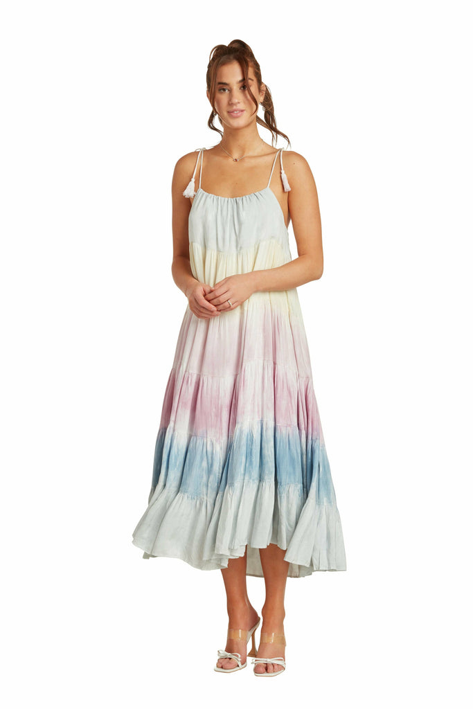 Tie Dyed Tiered Sundress