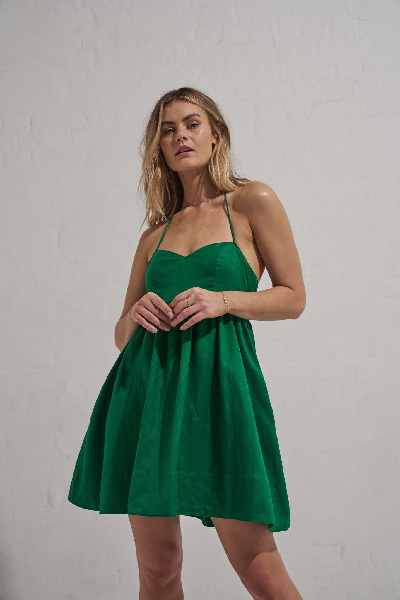 Willow Mini Dress - Kelly Green Willow Mini Dress - Kelly Green